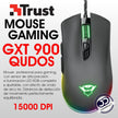 Mouse Gamer Profesional Trust Gxt 900 Qudos / Rgb / 15000dpi
