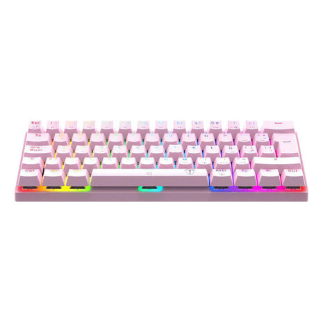 Teclado Gamer 60% T-dagger Arena Pink T-tgk321b-rgb Español Red Switch