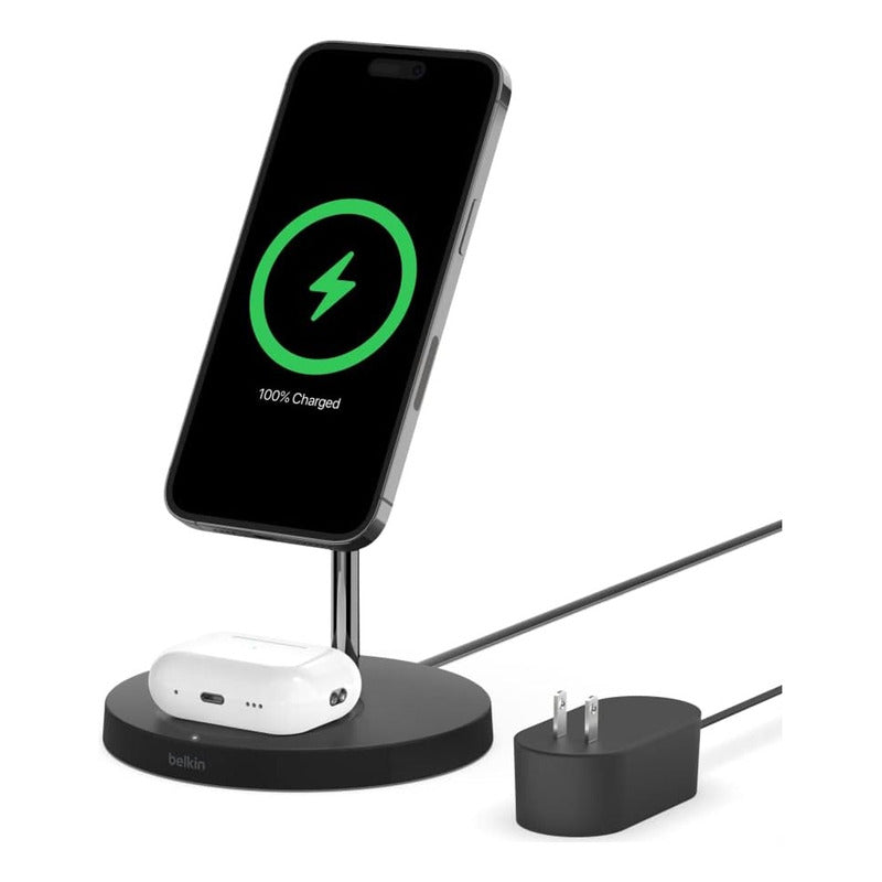 Cargador Inalámbrico 2en1 Magsafe 15w Belkin Boostcharge Pro
