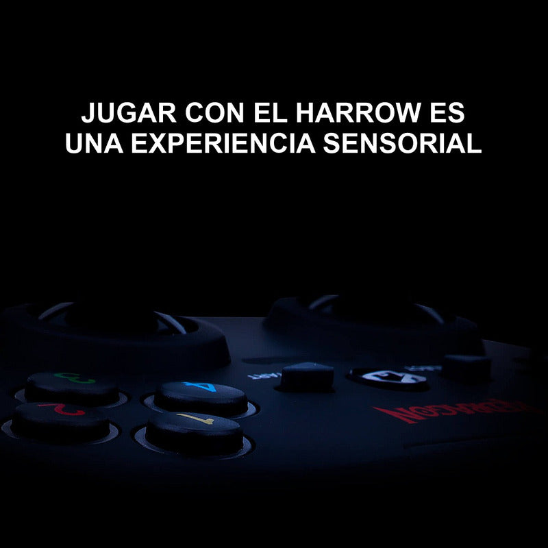 Control Gamepad Inalámbrico, Redragon Harrow G808, Pc / Ps3 Negro