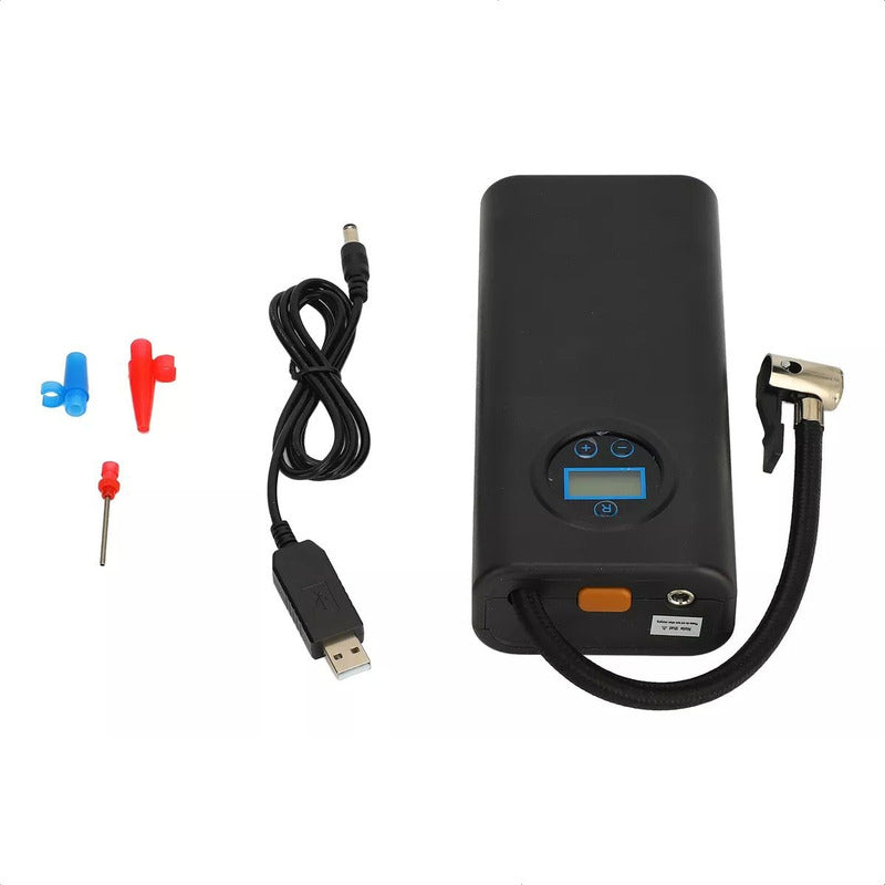 Unitec Compresor De Aire Portable Inflado Rápido 120w Negro 50 Hz/60 Hz Monofásica