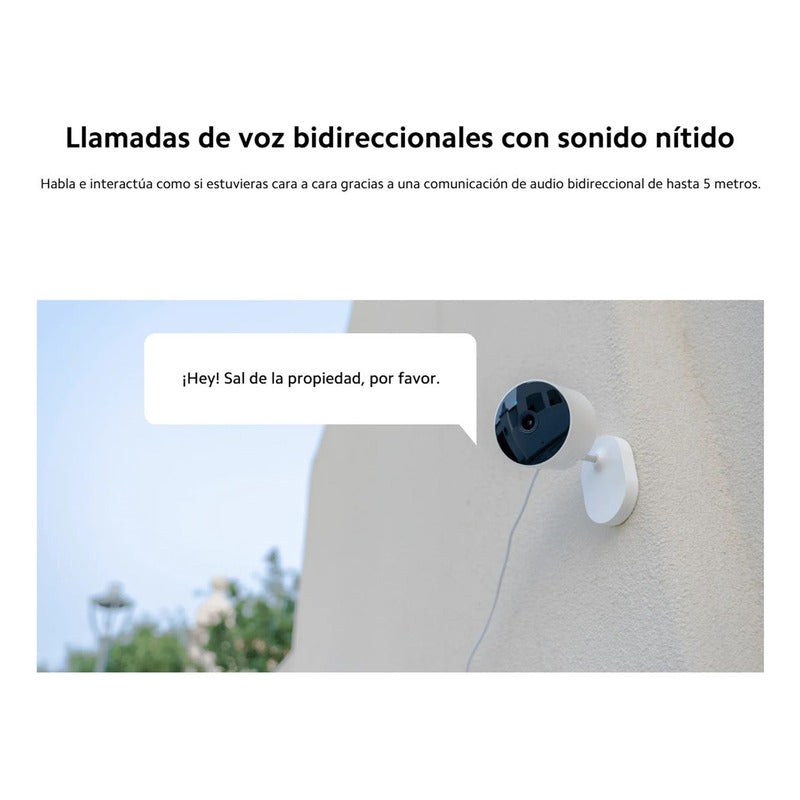 Xiaomi Aw200 Cámara Seguridad Exterior Ip65 1080p Full-color Blanco Vison Nocturna a Color