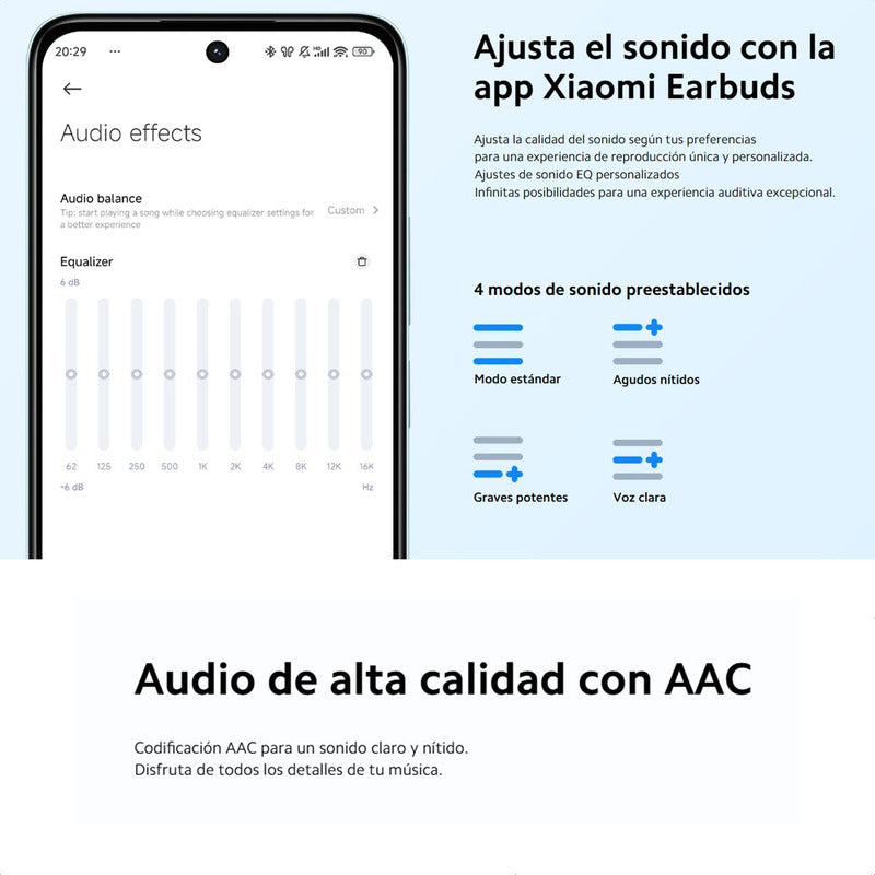 Xiaomi Redmi Buds 6 Lite Auriculares Táctil Anc Llamadas Blu