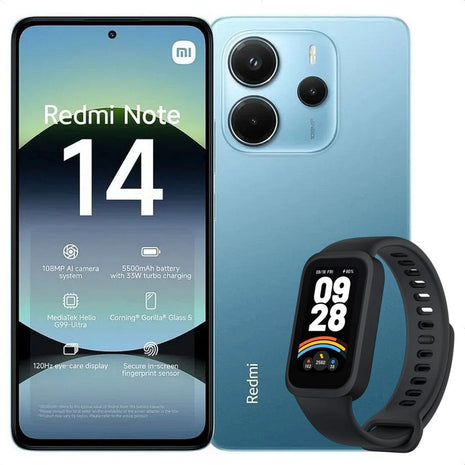 Celular Xiaomi Redmi Note 14 128gb/6gb Azl + Band 9 Active