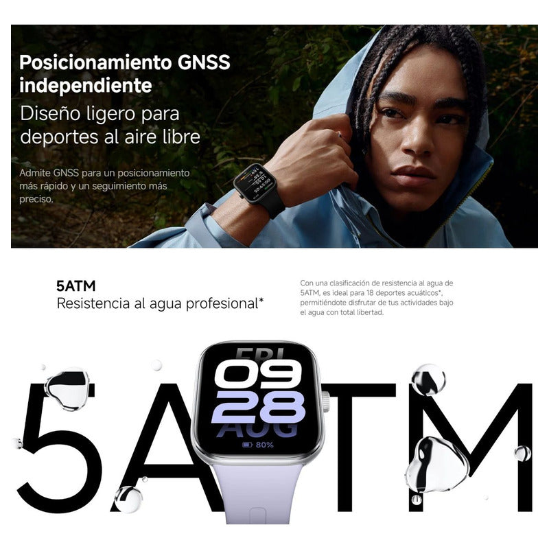 Xiaomi Redmi Watch 5, Smartband Llamadas Bt 5atm Gnss, Negro