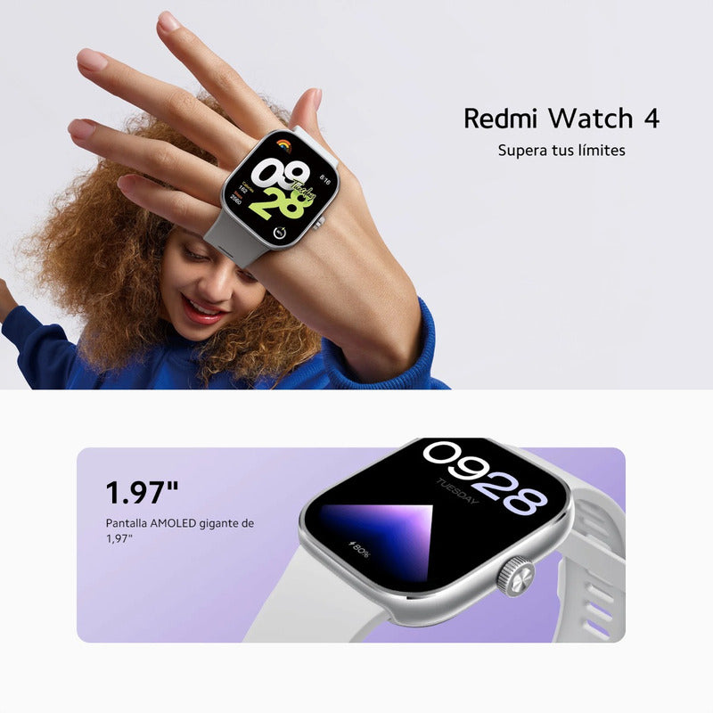 Reloj Inteligente Smartwatch Xiaomi Redmi Watch 4 con Llamadas Bluetooth, Gris