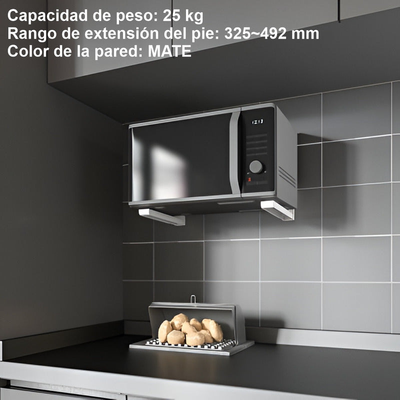 Soporte De Pared Para Horno / Microondas, Techgo Sph1 Gris