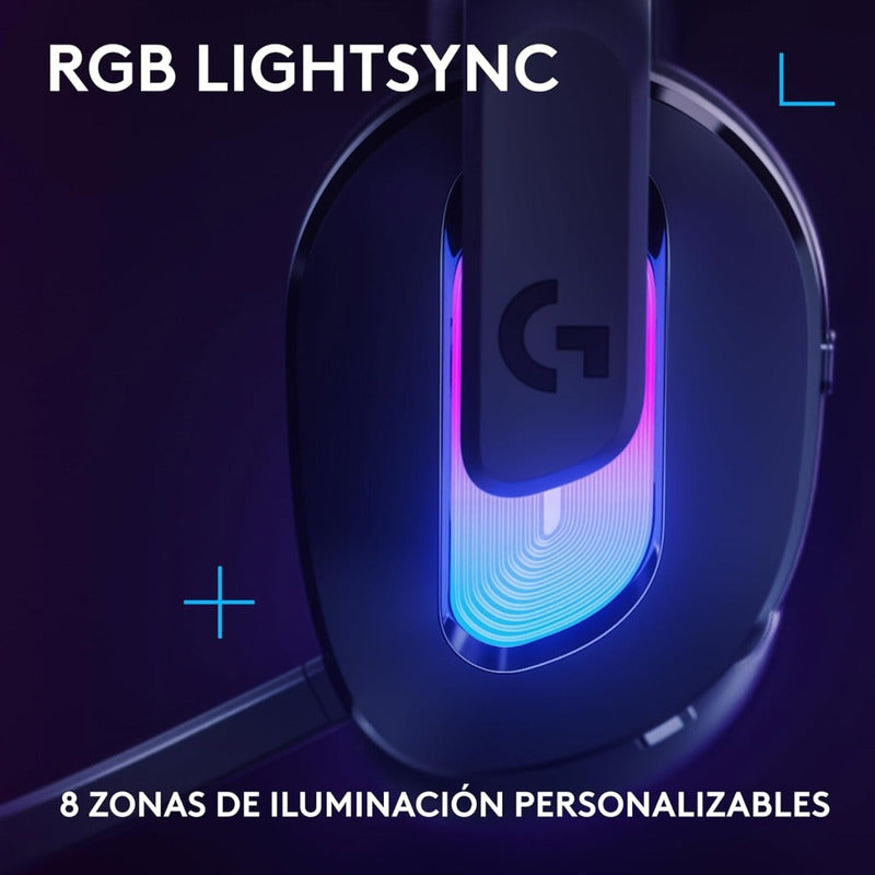 Auriculares Gamer Inalámbricos Logitech G522 Lightspeed, Negro