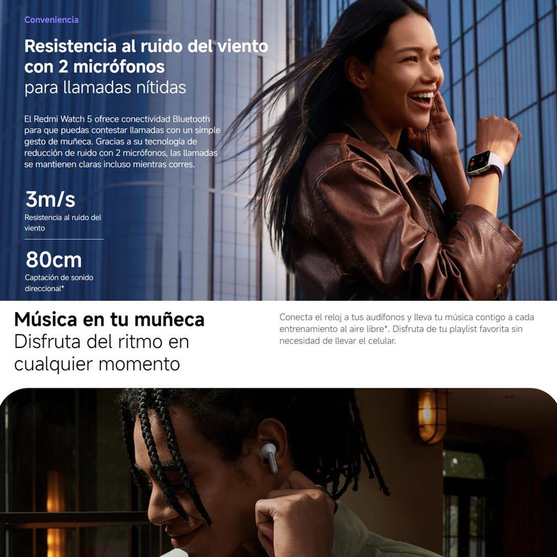 Xiaomi Redmi Watch 5, Smartband Llamadas Bt 5atm Gnss, Negro