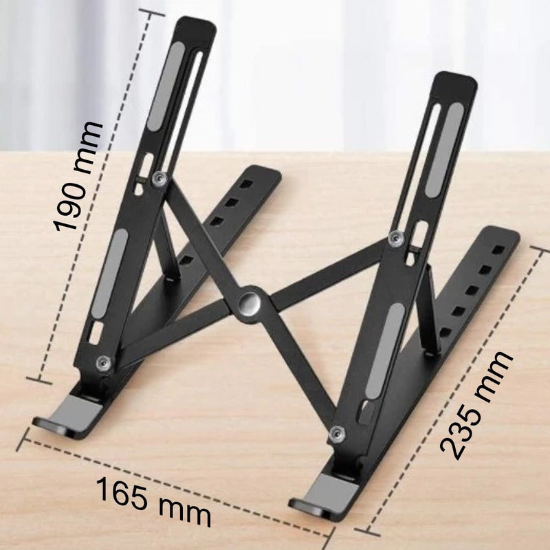 Soporte Base Para Portátil Ergonómica/reclinable, 7 Niveles Negro