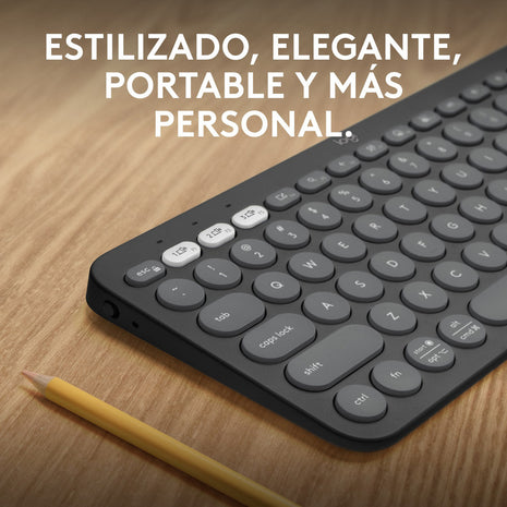 Combo Bluetooth Logitech Teclado K380s + Mouse M196, Grafito