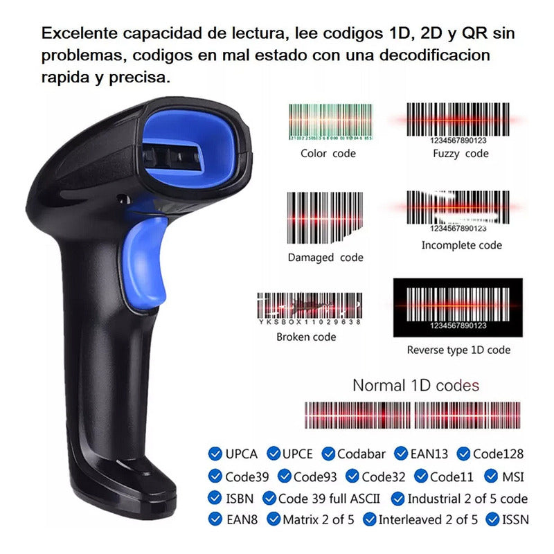 Impresora Térmica Pos 58mm Usb / Bluetooth + Lector Wireless