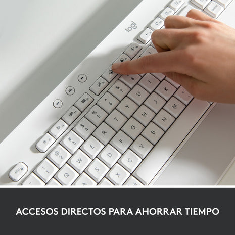 Combo Logitech Signature: Teclado K650 + Mouse M650, Blanco
