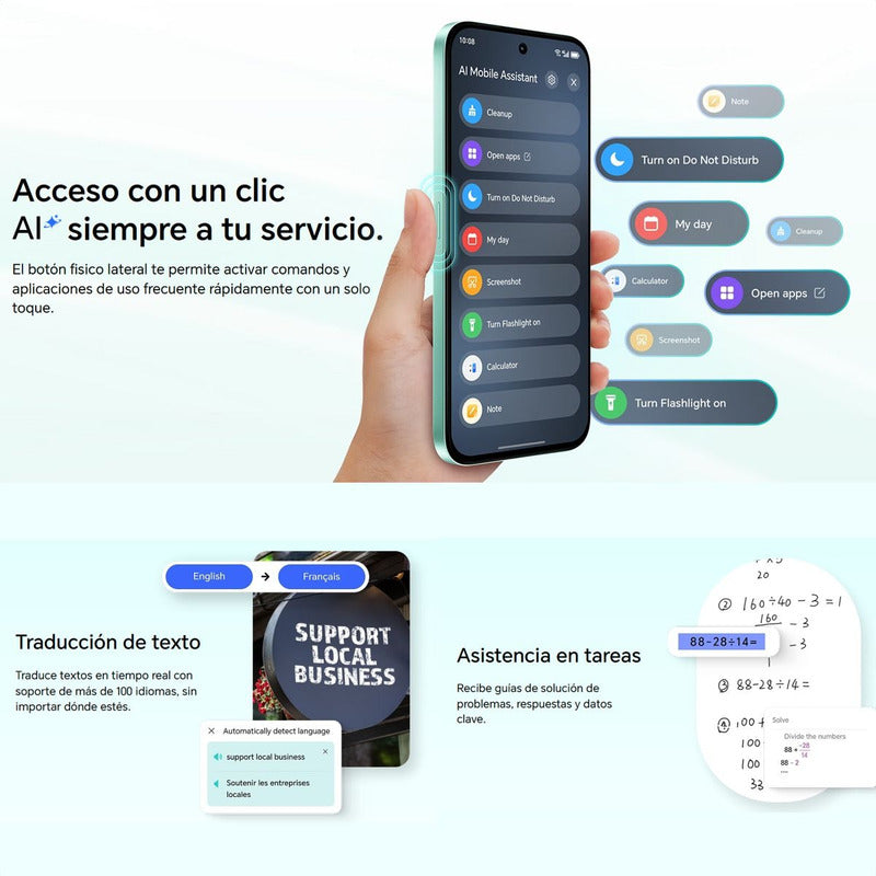 Celular Honor X6c Dual Sim 256gb/8gb 6.61'' Ip64 50mp, Negro