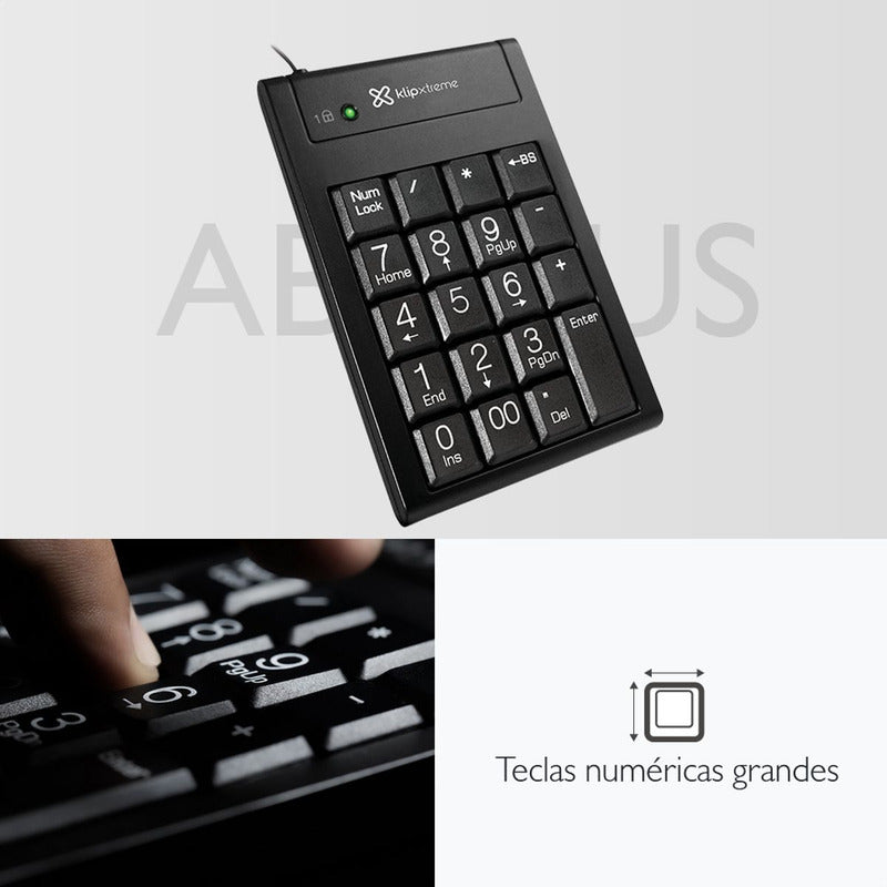 Teclado Usb Numérico Keypad Klip Xtreme Knp-100 Abacus