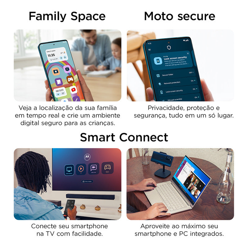 Smartphone Moto G35 5g 256gb - Coral - Cuero Vegano