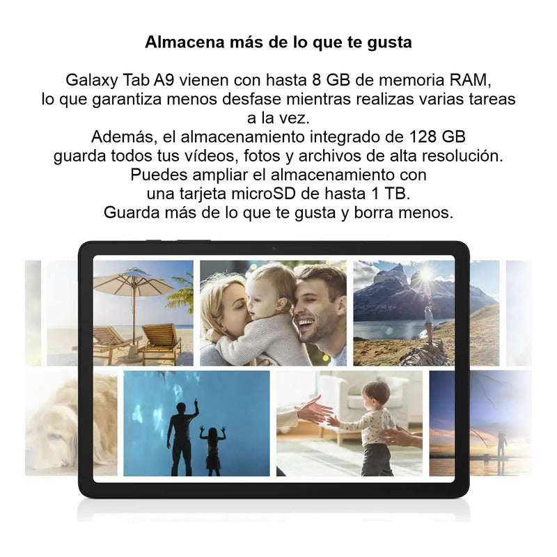 Tablet Samsung Galaxy Tab A9 4g Lte 64gb/4gb 8.7'', Plateado