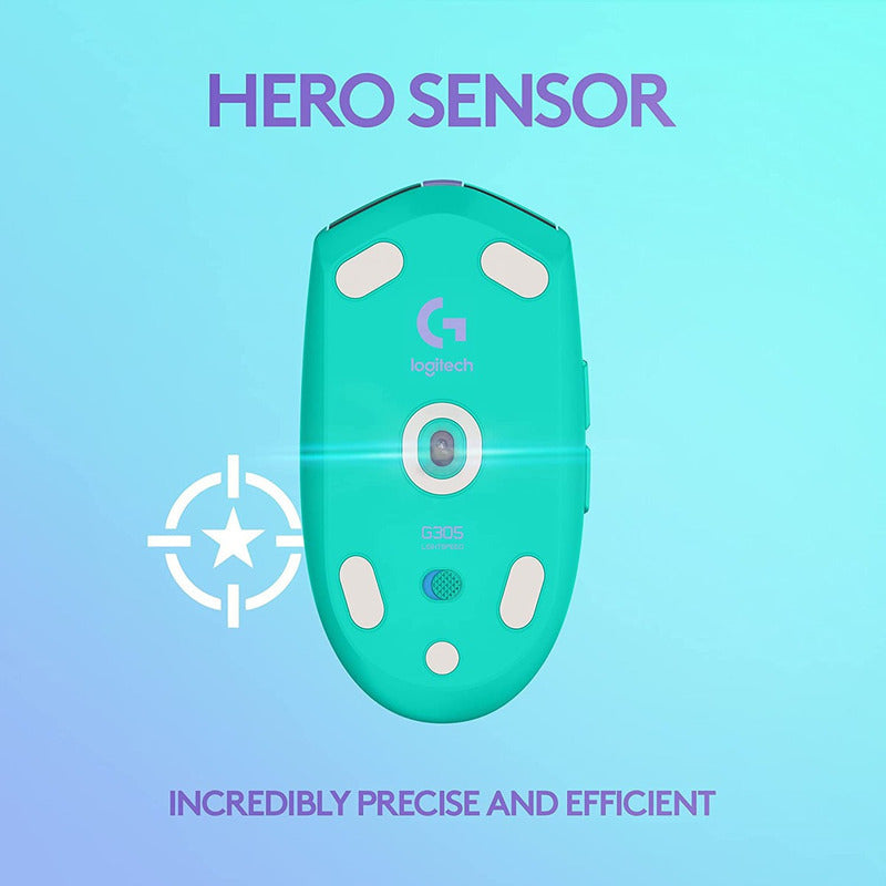 Mouse Gamer Inalámbrico Logitech G305 / 12000dpi - Menta