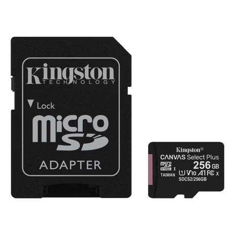 Tarjeta Micro Sdxc 256gb Kingston Canvas Select Plus 100mb/s