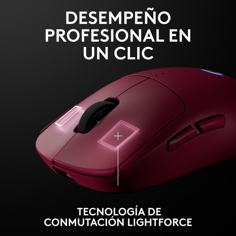 Mouse Gamer Inalámbrico Logitech G Pro 2 Lightspeed, 44k Dpi - Magenta