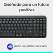 Teclado Bluetooth Inalámbrico Logitech K250 Compacto, Negro
