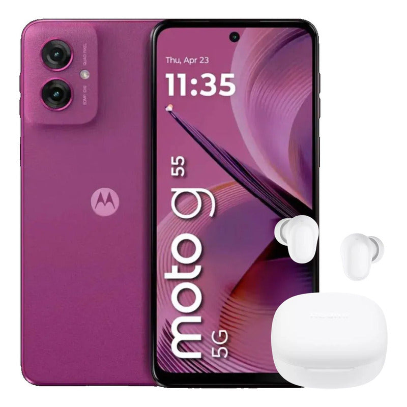 Celular Motorola Moto G55 5g 256gb/8gb Pink + Buds 6 Play
