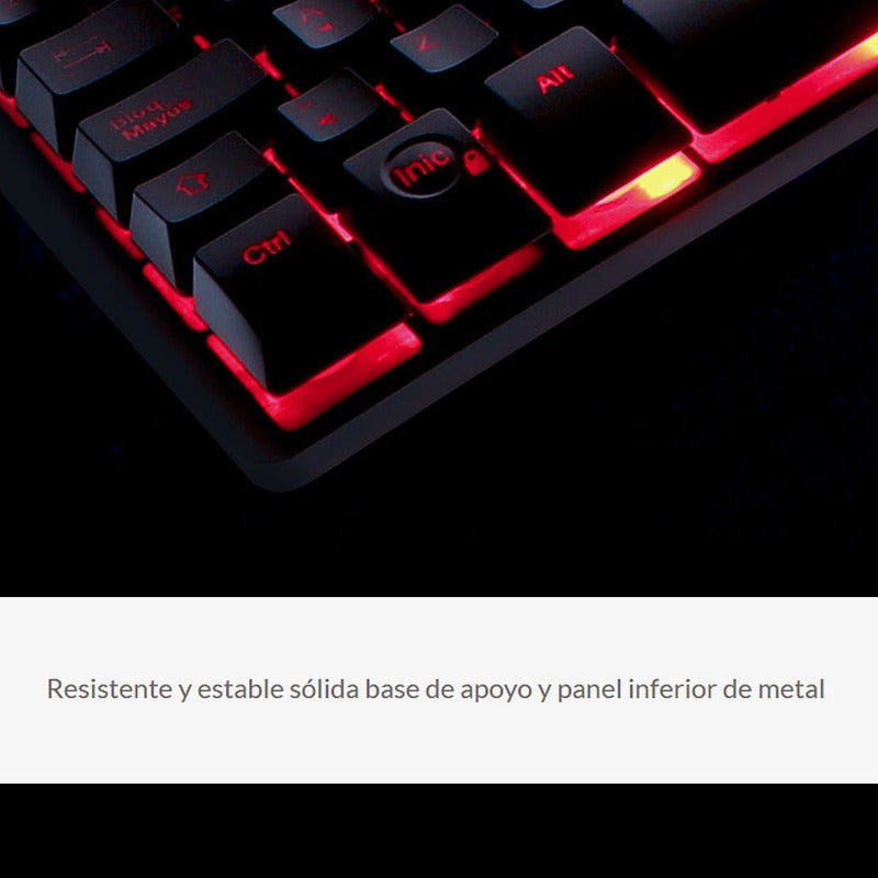 Teclado Gamer Xtech Xtk-520s, Retroiluminado 3c / Multimedia