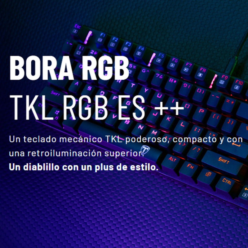 Teclado Gamer Mecánico Tkl T-dagger T-tgk315-rd Bora Rgb