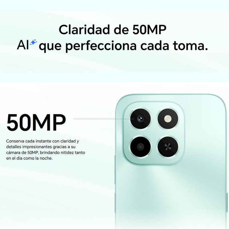 Celular Honor X6c Dual Sim 256gb/8gb 6.61'' Ip64 50mp, Negro