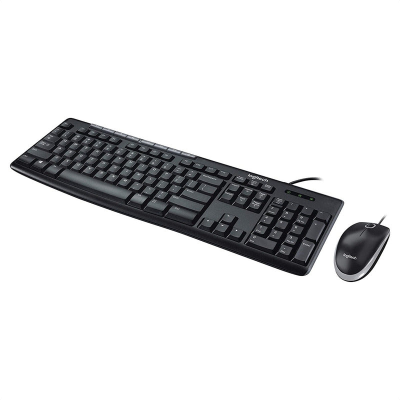 Combo Usb Teclado Multimedia Y Mouse, Logitech Mk200 Media