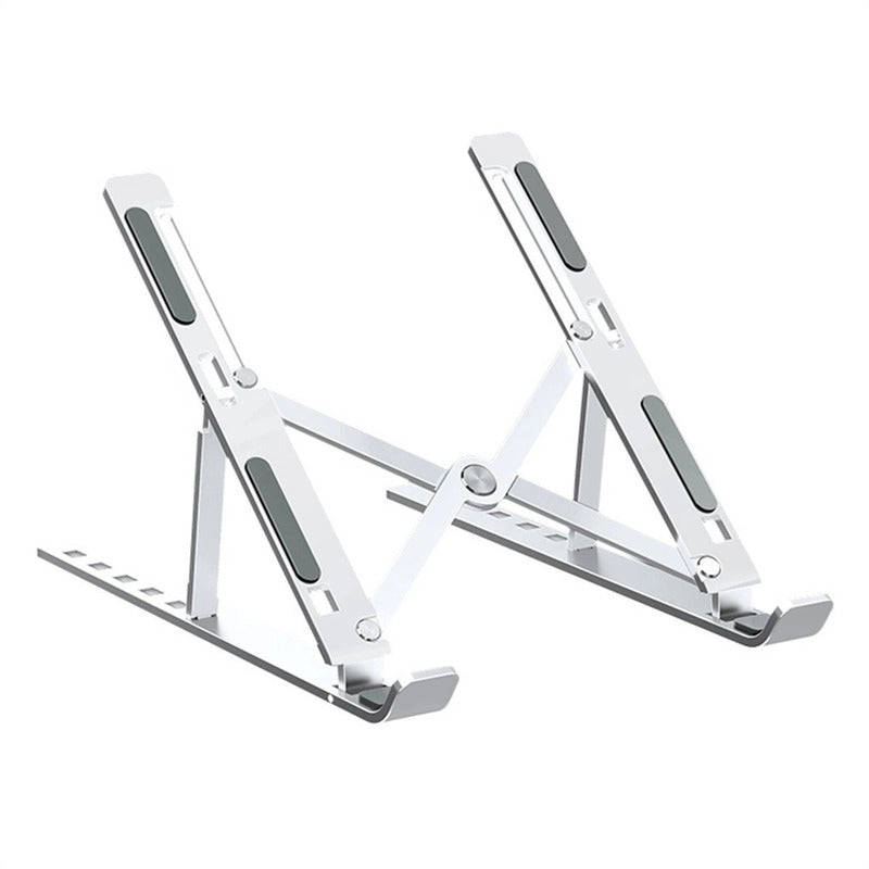 Base Soporte Para Portátil Ergonómica/reclinable, 7 Niveles Plateado