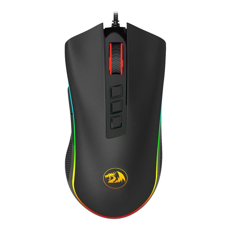 Mouse Gamer Redragon M711 Cobra Chroma, 10k Dpi, 9 Keys, Blk Negro