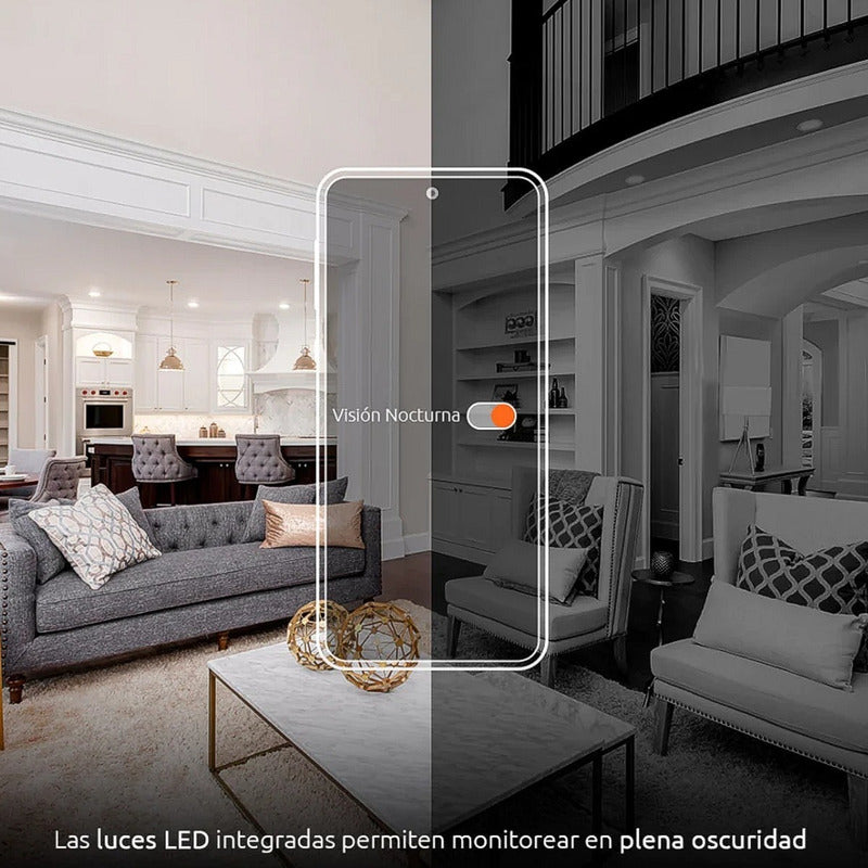 Cámara Inteligente Wifi Robótica 1080p Audio, Nexxt Nhc-p710 Blanco