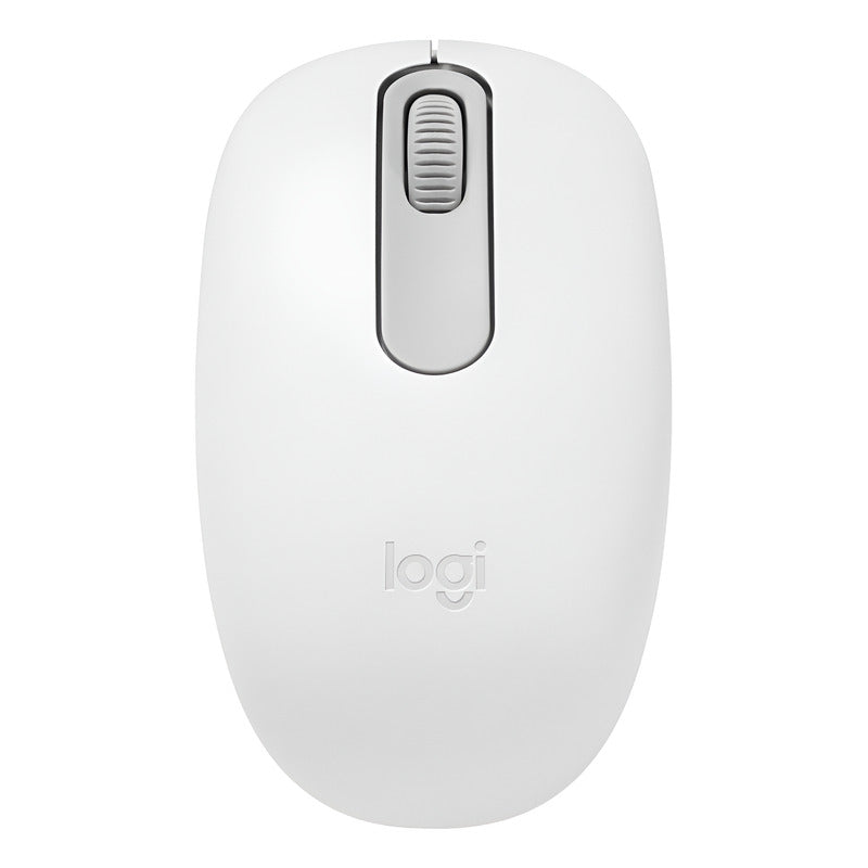 Mouse Inalámbrico Bluetooth Logitech M196 Diseño Ambidiestro Cómodo y Compacto - Blanco