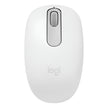 Mouse Inalámbrico Bluetooth Logitech M196 Diseño Ambidiestro Cómodo y Compacto - Blanco