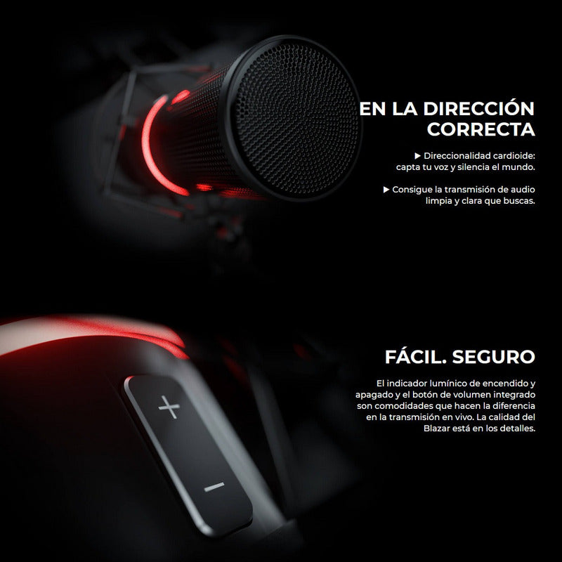 Redragon Gm300 Blazar, Micrófono Cardioide Gamer / Streaming