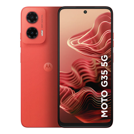Smartphone Moto G35 5g 256gb - Coral - Cuero Vegano