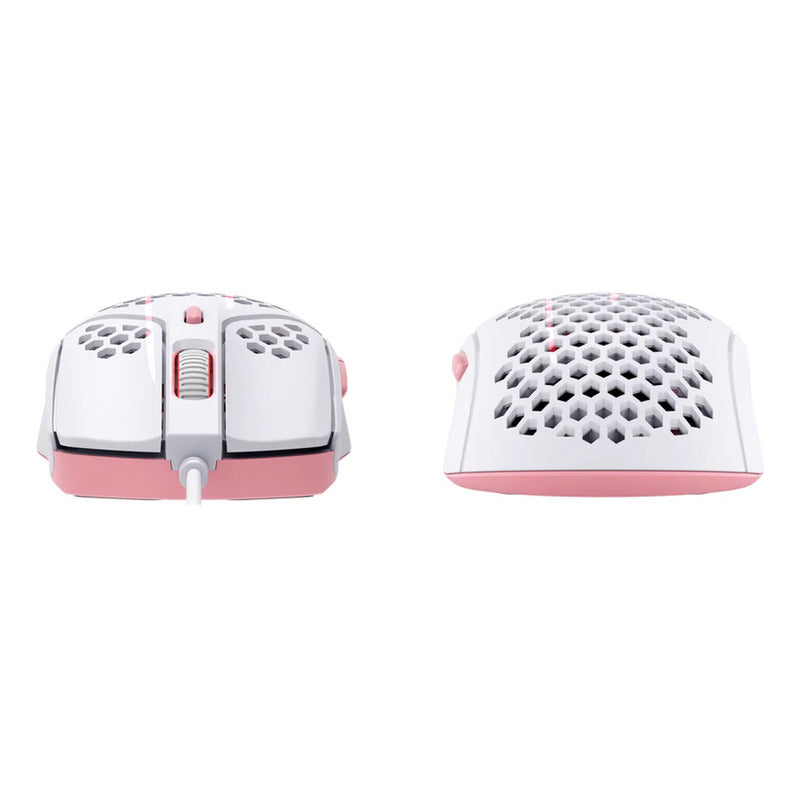 Hyperx Pulsefire Haste, Mouse Gamer Rgb 16000dpi, Blanc/rosa