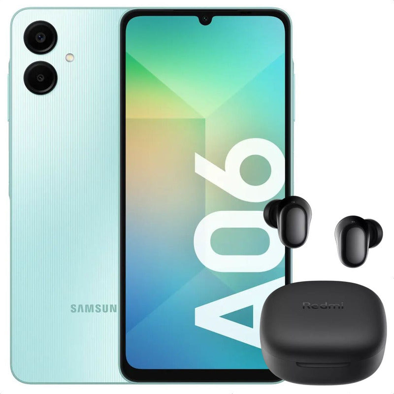 Celular Samsung Galaxy A06 128gb/4gb Verde + Buds 6 Play