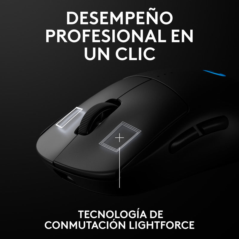 Mouse Gamer Inalámbrico Logitech G Pro 2 Lightspeed, 44k Dpi - Negro