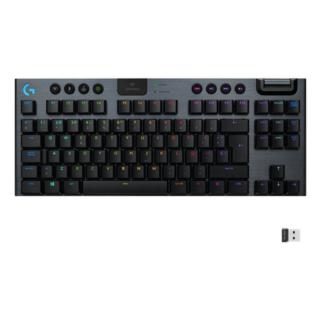 Teclado Gamer Mecánico Inalámbrico Logitech G915 Tkl Carbon