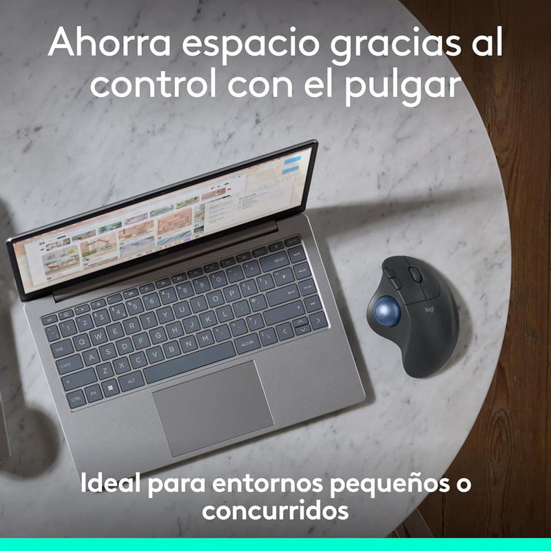 Mouse Trackball Inalámbrico Logitech Ergo M575s / Ergonómico