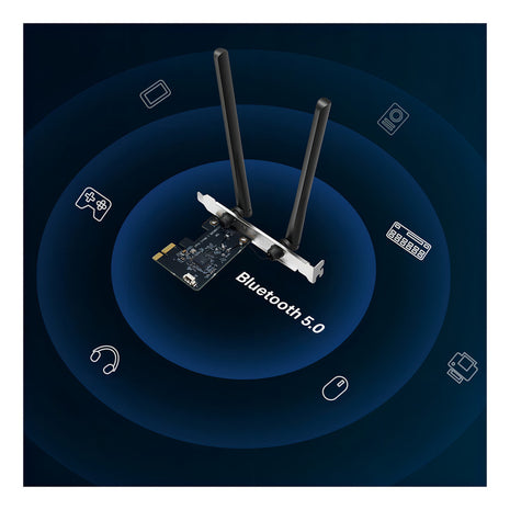Adaptador De Red Pcie Mercusys Ma30e Wifi Bluetooth Ac1200