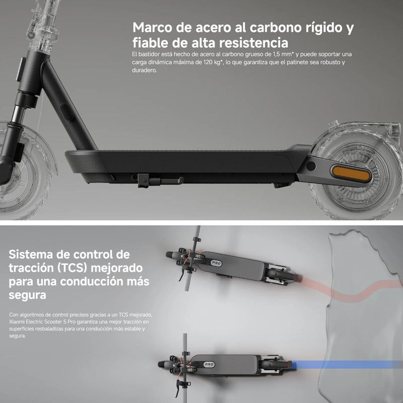 Xiaomi Electric Scooter 5 Pro, Monopatín Eléctrico 60km 400w