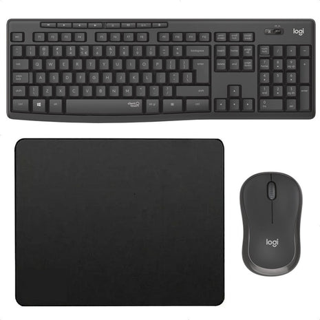 Combo Inalámbrico Logitech Mk295 + Pad Mouse Small (25x21cm)