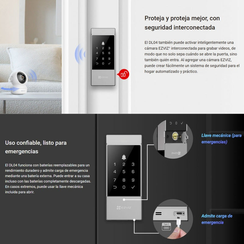 Cerradura Inteligente Easy Smart Lock Con Wifi, Ezviz Dl04