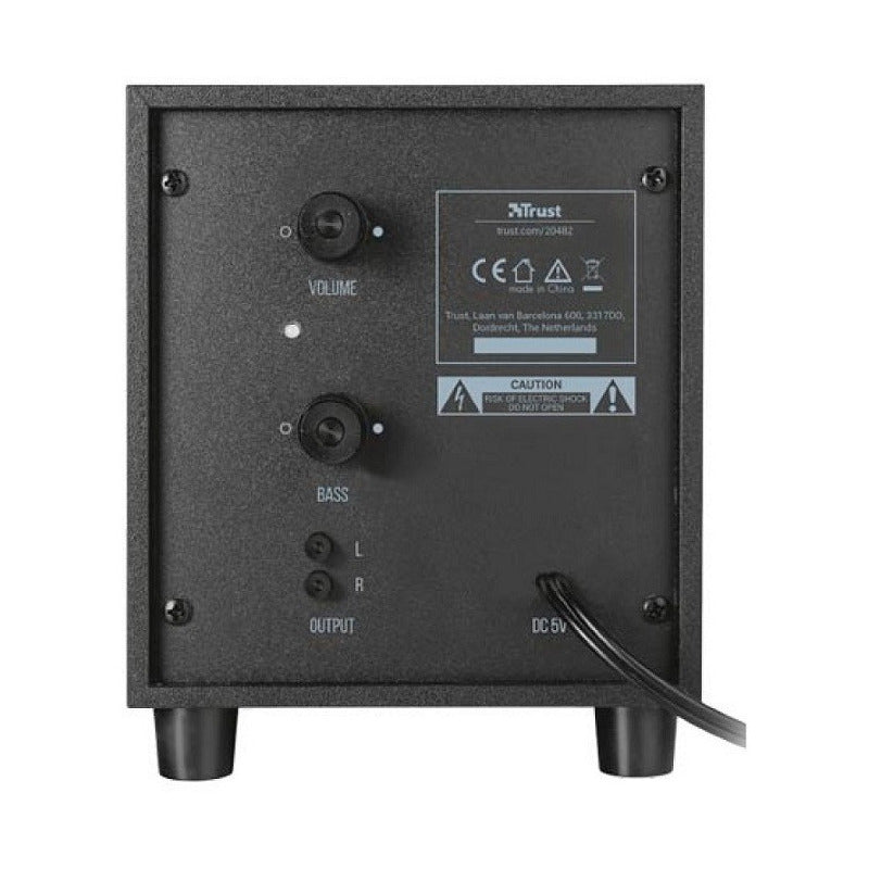 Parlantes Trust Avora 2.1 Usb Subwoofer Set Negro 18w