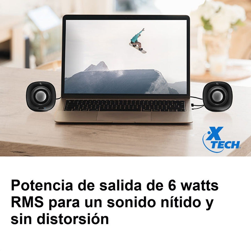 Parlantes Usb Estéreo Multimedia 2.0 Xtech Spekter Xts-115bl