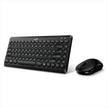 Combo Mini Teclado Y Mouse Portatil Inalambrico Q8000 Genius Color Del Teclado Negro