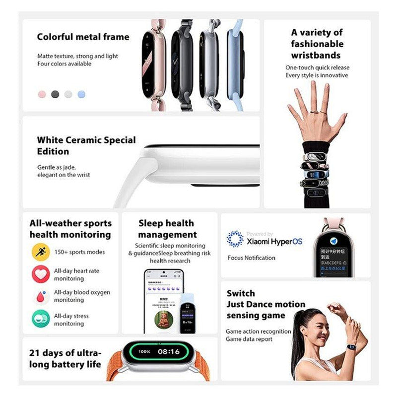 Xiaomi Smart Band 9, Pulsera Inteligente Smartwatch Bt, Pink